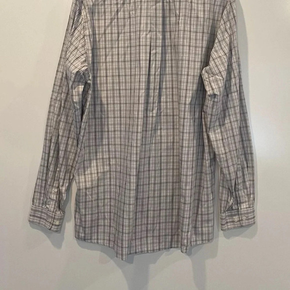 Eddie Bauer Plaid Relaxed Fit Wrinkle Free Button Down Shirt‎ Mens XLT (1193) - Picture 2 of 4